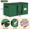 Christmas Ornament Storage Box with 8 Trays,Christmas Storage Container with Dividers Fits 128 Holiday Ornaments Decorations,Double Zipper,Large Xmas Organizer with Pockets